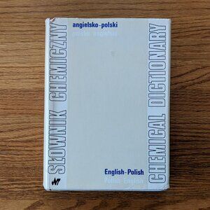 Vintage Polish-English Chemical Dictionary